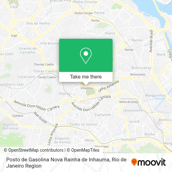 Posto de Gasolina Nova Rainha de Inhauma map