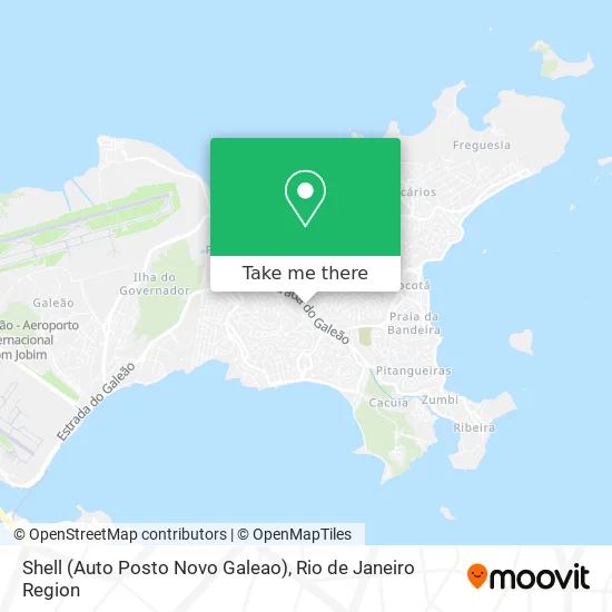 Shell (Auto Posto Novo Galeao) map