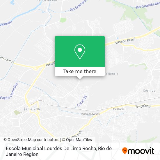 Mapa Escola Municipal Lourdes De Lima Rocha