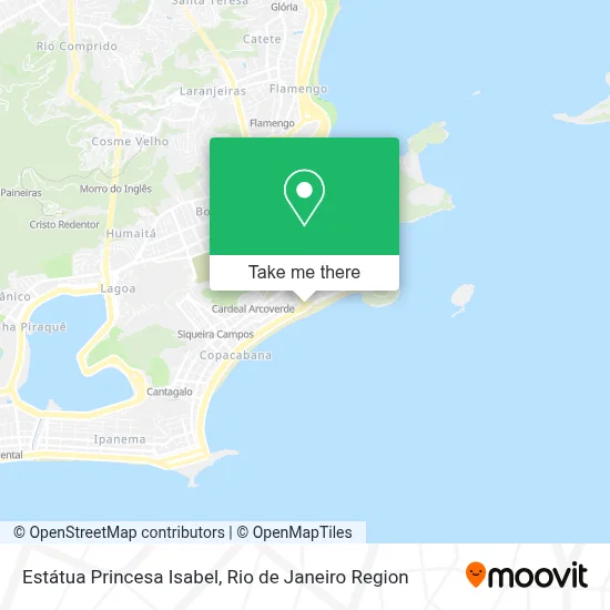 Estátua Princesa Isabel map