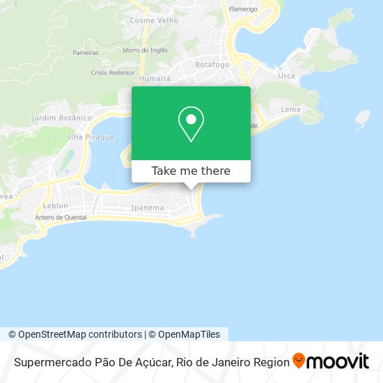 Mapa Supermercado Pão De Açúcar