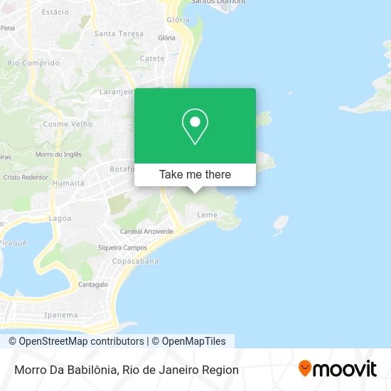 Morro Da Babilônia map