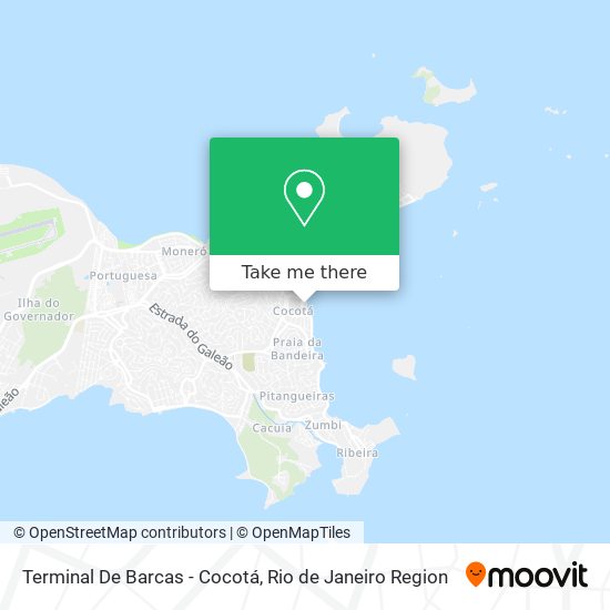 Mapa Terminal De Barcas - Cocotá