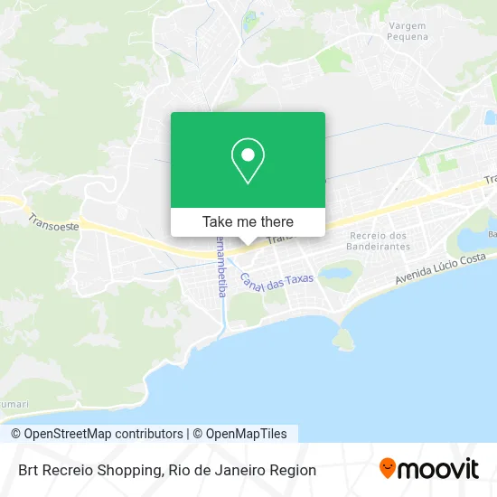 Brt Recreio Shopping map