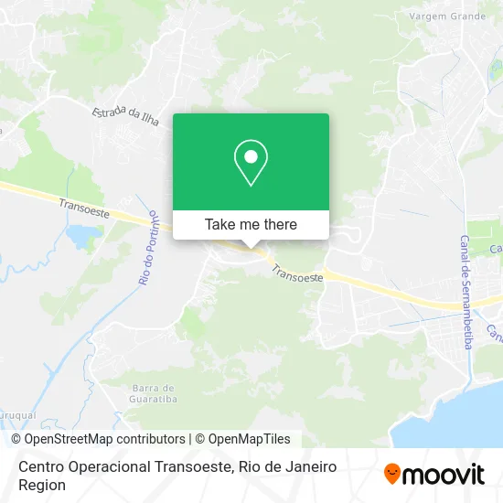Centro Operacional Transoeste map
