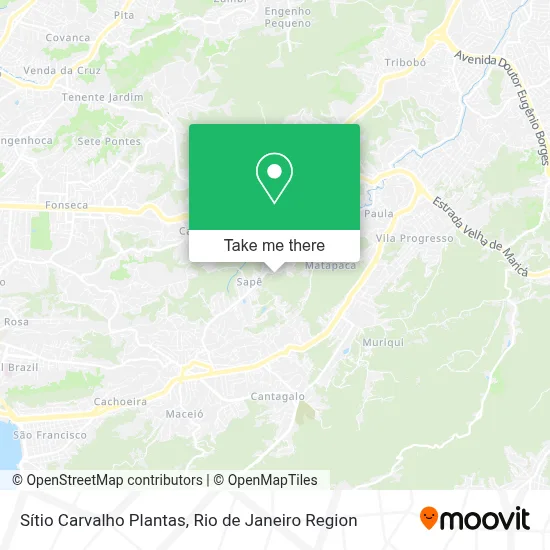 Sítio Carvalho Plantas map