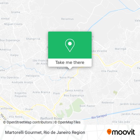 Martorelli Gourmet map