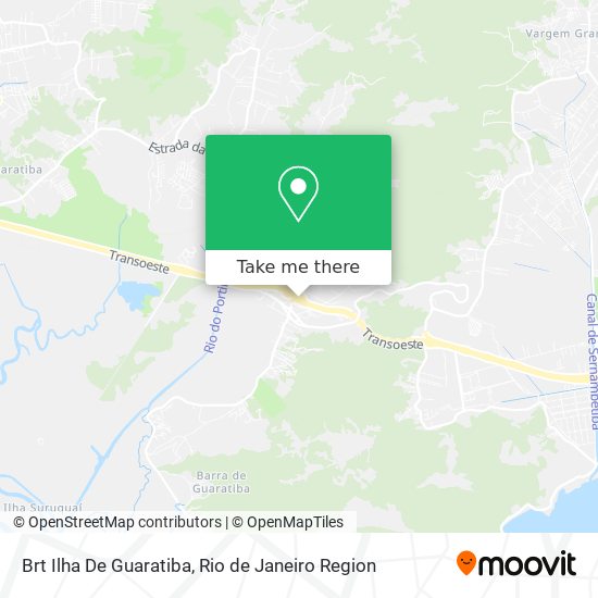 Brt Ilha De Guaratiba map
