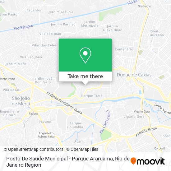 Mapa Posto De Saúde Municipal - Parque Araruama