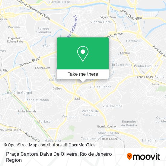 Mapa Praça Cantora Dalva De Oliveira