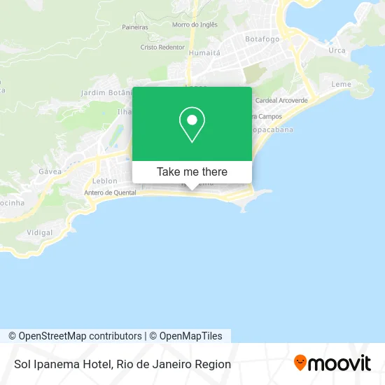 Sol Ipanema Hotel map