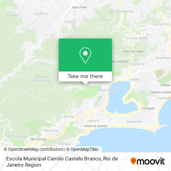 Mapa Escola Municipal Camilo Castelo Branco