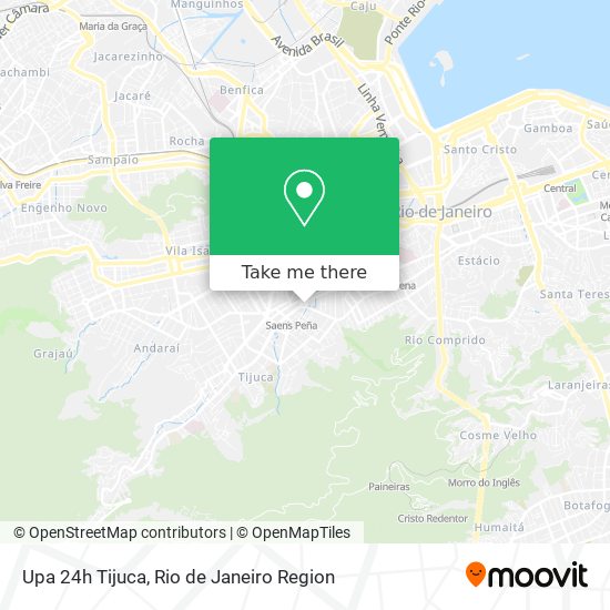 Upa 24h Tijuca map