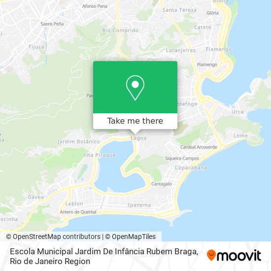 Mapa Escola Municipal Jardim De Infância Rubem Braga