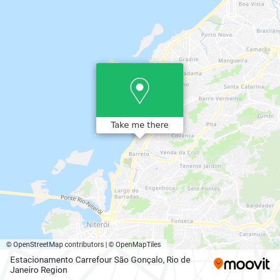 Estacionamento Carrefour São Gonçalo map