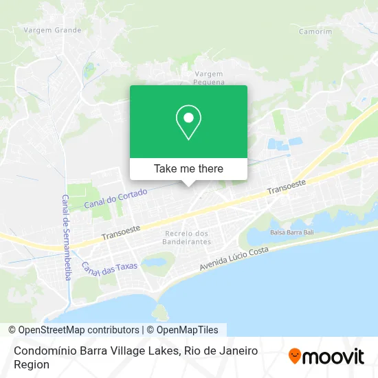 Condomínio Barra Village Lakes map