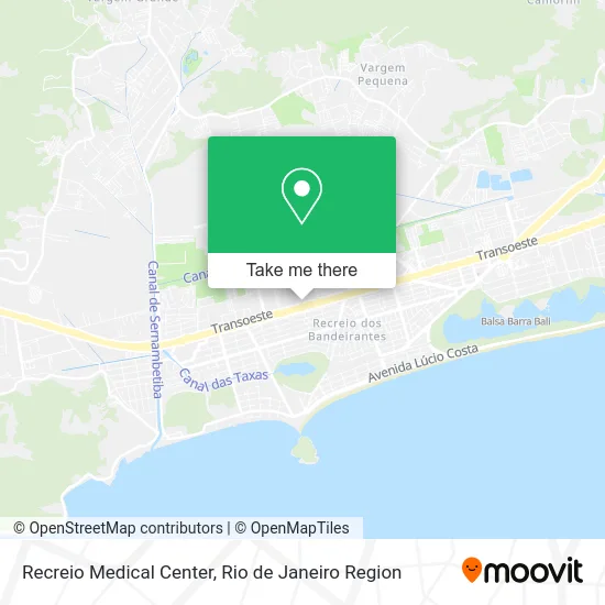 Recreio Medical Center map