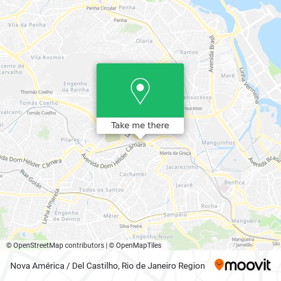 Nova América / Del Castilho map