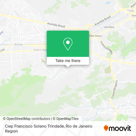 Ciep Francisco Solano Trindade map