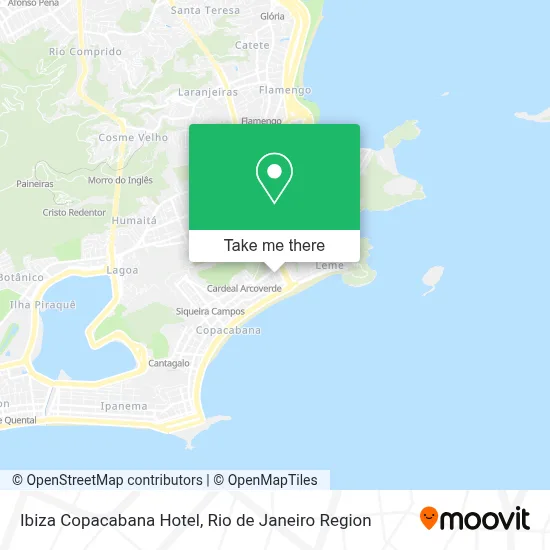 Ibiza Copacabana Hotel map