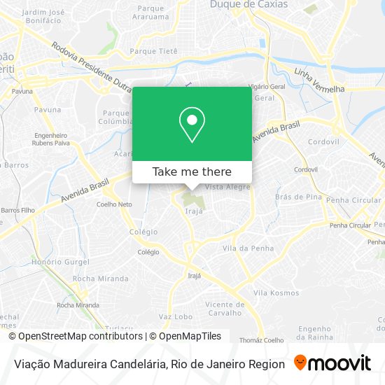 Viação Madureira Candelária map