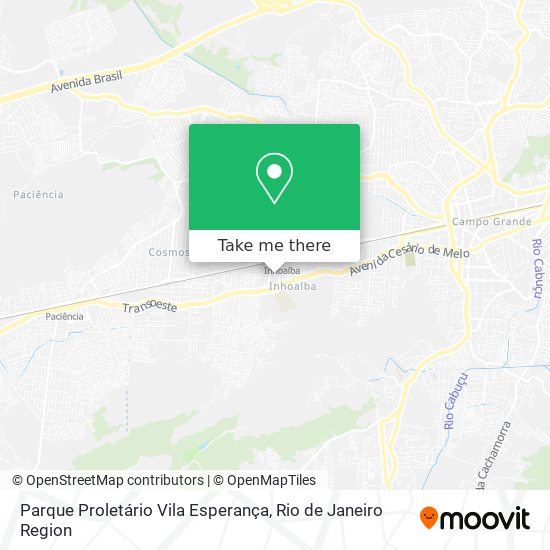 Parque Proletário Vila Esperança map