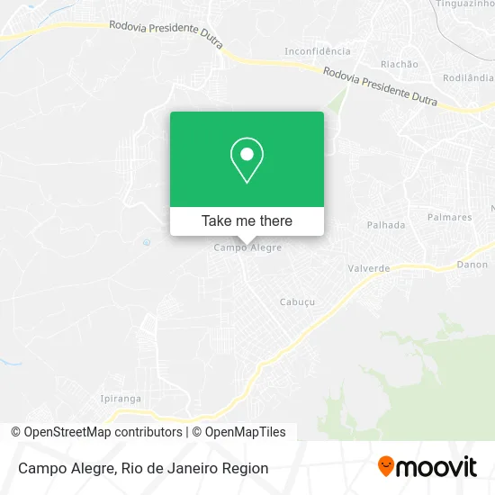 Campo Alegre map