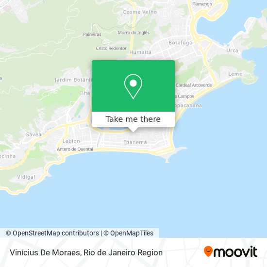 Vinícius De Moraes map