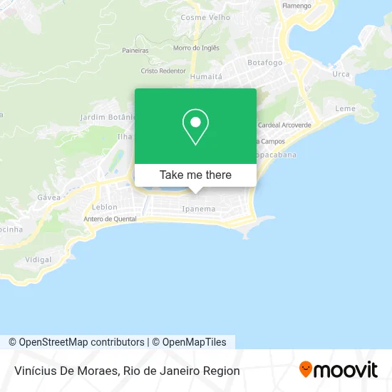 Vinícius De Moraes map