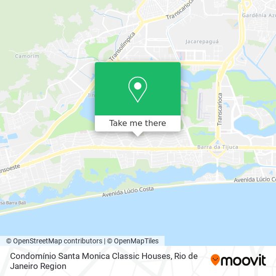 Mapa Condomínio Santa Monica Classic Houses