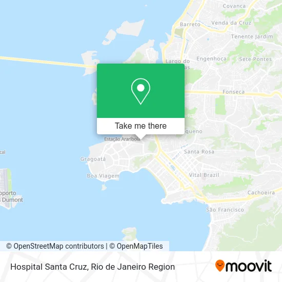 Hospital Santa Cruz map