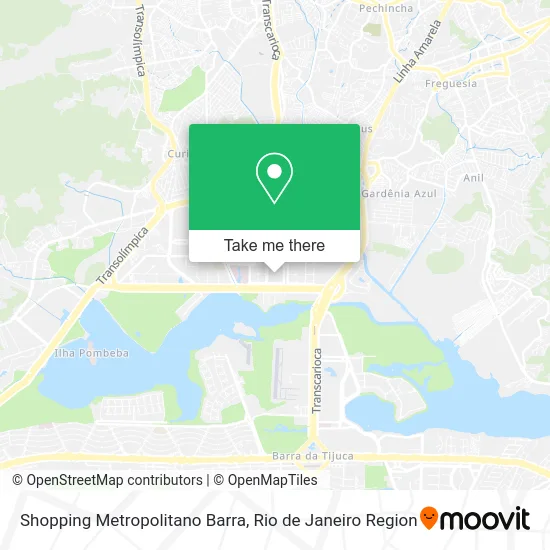 Shopping Metropolitano Barra map
