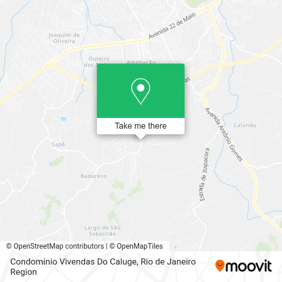 Condomínio Vivendas Do Caluge map