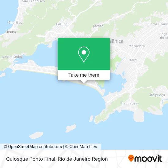 Quiosque Ponto Final map