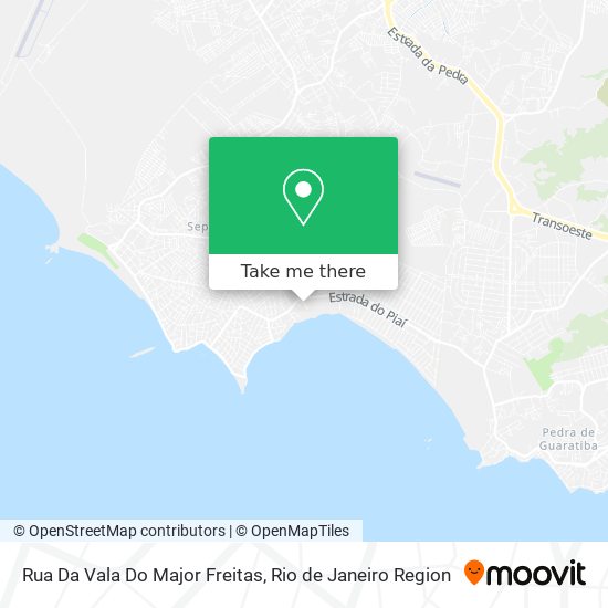 Rua Da Vala Do Major Freitas map