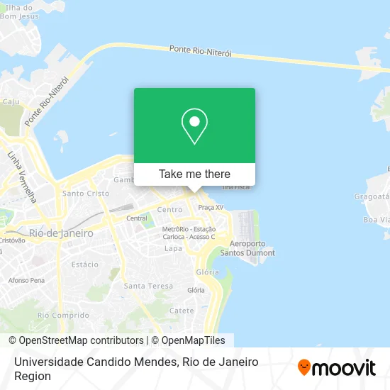 Universidade Candido Mendes map
