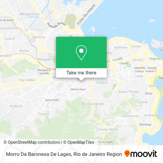 Morro Da Baronesa De Lages map