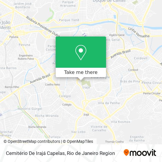 Cemitério De Irajá Capelas map
