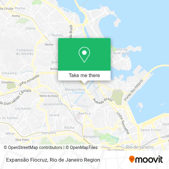 Expansão Fiocruz map