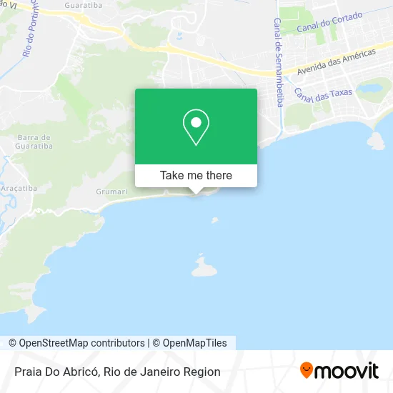 Praia Do Abricó map
