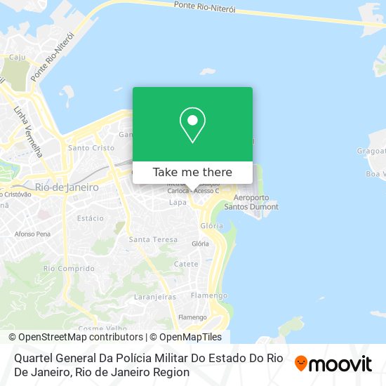 Mapa Quartel General Da Polícia Militar Do Estado Do Rio De Janeiro