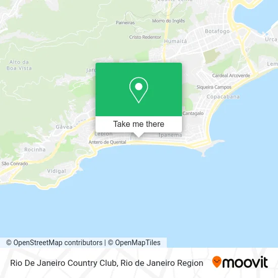 Rio De Janeiro Country Club map