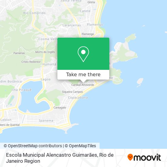 Mapa Escola Municipal Alencastro Guimarães