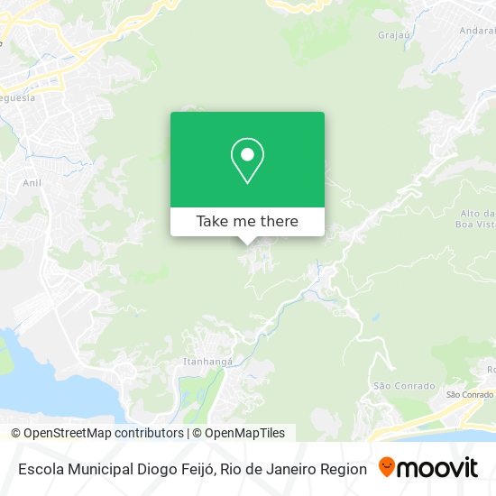 Mapa Escola Municipal Diogo Feijó