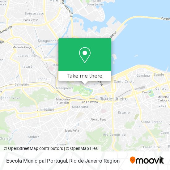 Mapa Escola Municipal Portugal