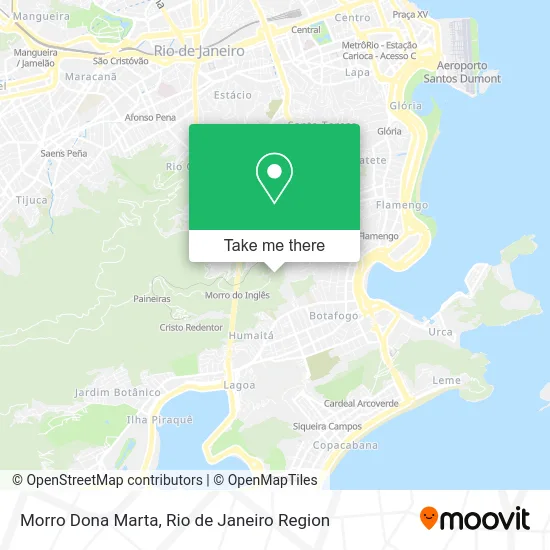 Morro Dona Marta map