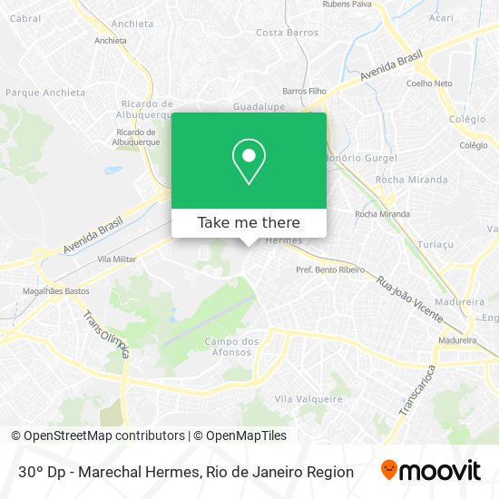 30º Dp - Marechal Hermes map