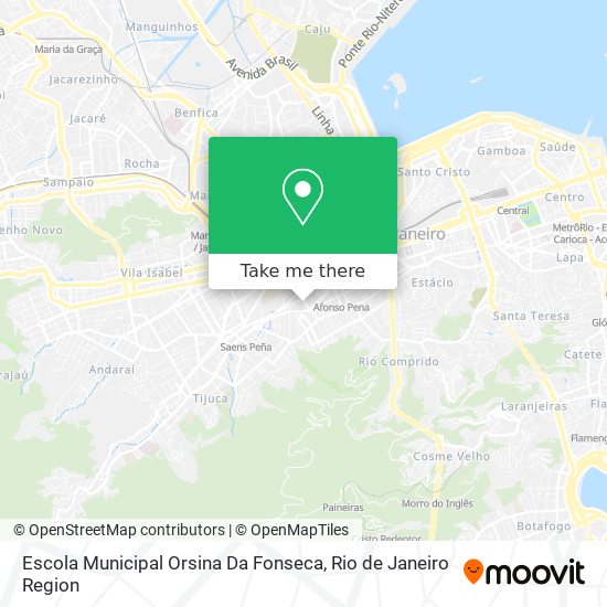 Mapa Escola Municipal Orsina Da Fonseca