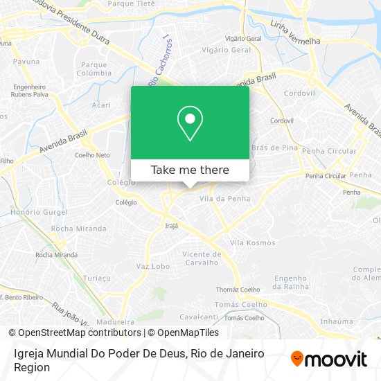 Igreja Mundial Do Poder De Deus map