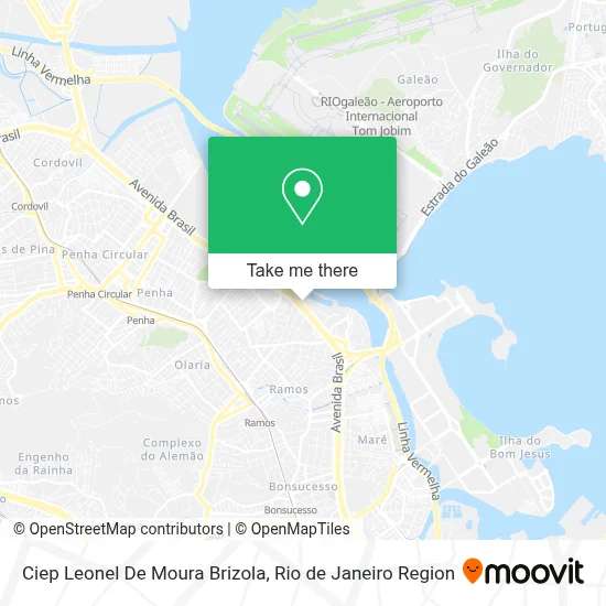 Ciep Leonel De Moura Brizola map